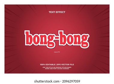 Bongbong Text Effect - suitable for a chocolate-combo snack, combines multi layers of tasty element beyond just luscious real chocolate snack