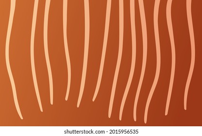 Textura de impresión Bongo Antelope con rayas claras sobre fondo marrón. Ilustración vectorial. Puede utilizarse para afiches, banner, página web, papel tapizado, diseño de tela, tarjeta de felicitación, plantilla de presentación 