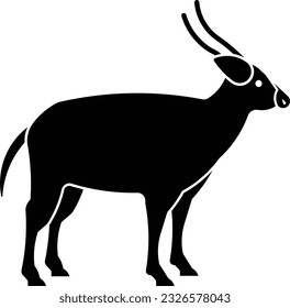 bongo antelopes bosque antílopes cabra oveja Glifo
