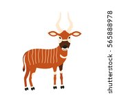 Bongo cartoon character isolated on white background.