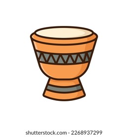 bongo drum icon vector design template in white background