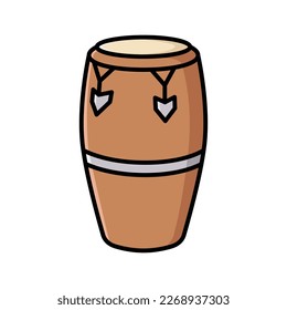 bongo drum icon vector design template in white background