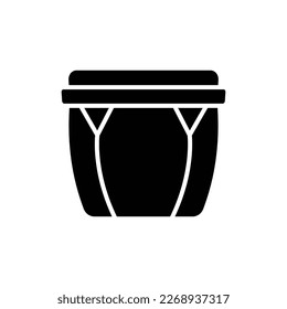 bongo drum icon vector design template in white background
