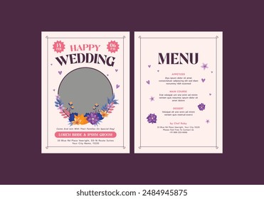 Bonham Wedding Invitation Template, Wedding Invites, save the date, Birthday Invites, Video Invites, E-Cards.