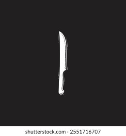 Boning kitchen knife flat vector design