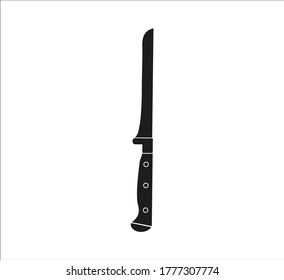 boning knife. illustration for web and mobile