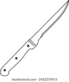 Boning Knife - Kitchen Knife Illustration in Vector