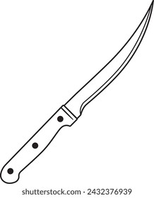 Boning Knife - Kitchen Knife Illustration in Vector