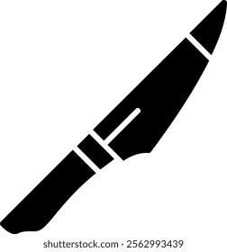 Boning knife Solid Style Icon Design