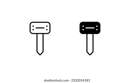 Boning Rod icon design with white background stock illustration svg