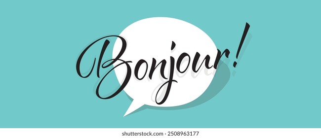 Bonjour, Good morning in french language