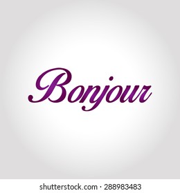 Bonjour vector