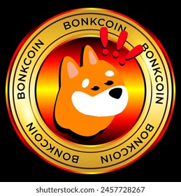 bonk coin meme token crypto currency logo