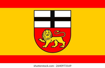 Bonn, Germany official flag vector illustration, perfect for projects on German culture, history, and travel. Optimized for web and print use