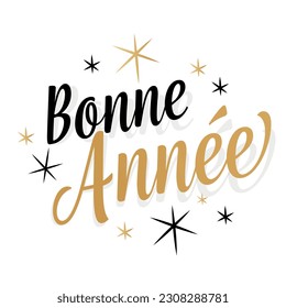 Bonne année : Happy new year in French language