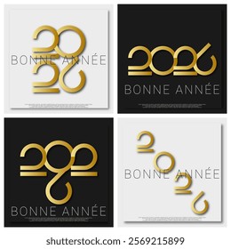 Bonne ann�e - meilleurs v�ux 2026 - French happy new year