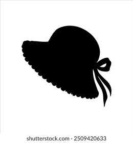 Bonnet hat silhouette vector illustration design on white background.