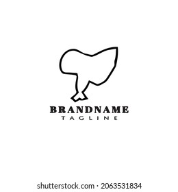 bonnet logo design template icon black modern isolated vector illustration