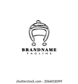 bonnet logo design template icon black modern isolated vector illustration