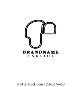 bonnet logo design template icon black modern isolated illustration