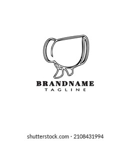 bonnet logo design template icon unique modern isolated vector illustration