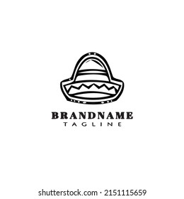 bonnet logo design template icon black modern isolated illustration