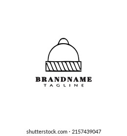 bonnet logo design template icon black modern isolated vector illustration