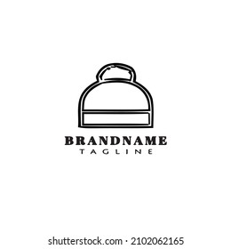 bonnet logo unique template icon black modern isolated vector cute