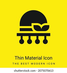 Bonnet minimal bright yellow material icon