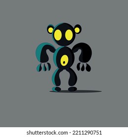 Bonnica halloween cartoon vector character