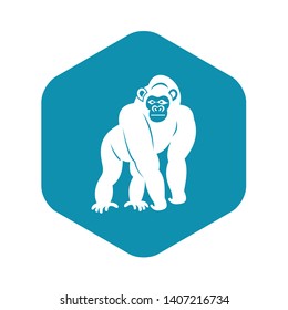 Bonobo icon. Simple illustration of bonobo vector icon for web