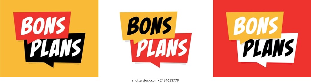 Bons plans, Good deals in French