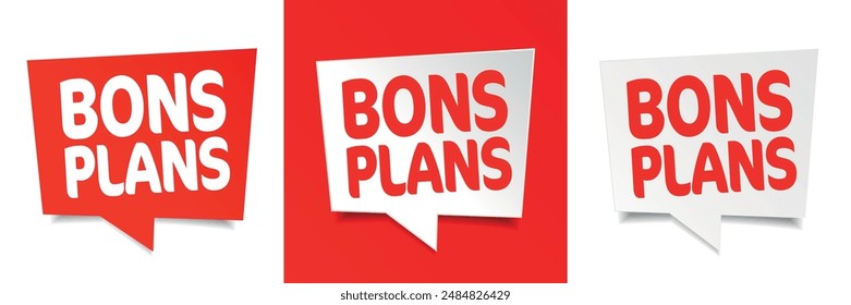 Bons plans, Good deals in French