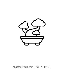 bonsai icon with black color