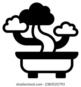 Bonsai icon Illustration, for UIUX, Infographic, etc