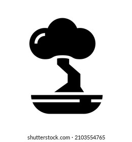 Bonsai icon isolated on white background