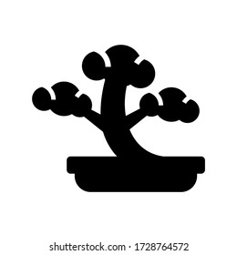 bonsai icon or logo isolated sign symbol vector illustration - high quality black style vector icons
