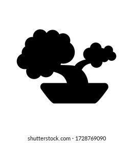 bonsai icon or logo isolated sign symbol vector illustration - high quality black style vector icons
