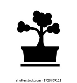 bonsai icon or logo isolated sign symbol vector illustration - high quality black style vector icons
