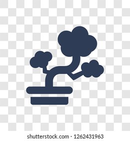 Bonsai icon. Trendy Bonsai logo concept on transparent background from Ecology collection