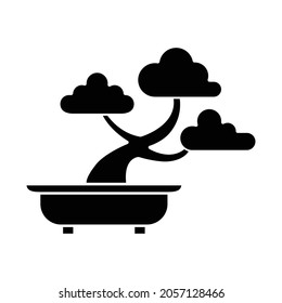 Bonsai Icon Vector Design Template.