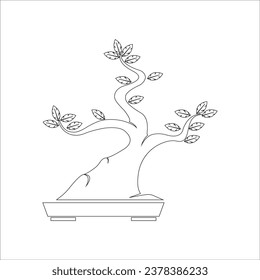 BONSAI ICON VECTOR ILLUSTRATION SYMBOL DESIGN