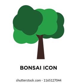 Bonsai icon vector isolated on white background, Bonsai transparent sign , nature symbols