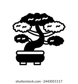 Bonsai icon in vector. Logotype