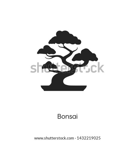 bonsai icon vector symbol. Decoration icon vector. Linear style sign for mobile concept and web design. bonsai symbol logo illustration. vector graphics - Vector.
