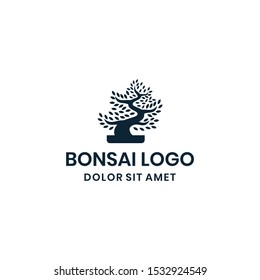 Bonsai Logo Template Design Vector