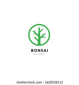 Bonsai Logo Template Design Vector Emblem Stock Vector (royalty Free 