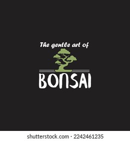 Bonsai Logo Template Design Vector, Emblem, Design Concept, Creative Symbol, Icon