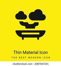 Bonsai minimal bright yellow material icon