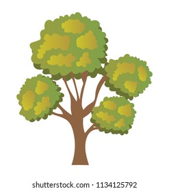 
Bonsai pine tree, decorative tree flat icon
